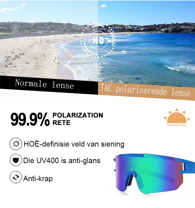 New Big Frame Flat Top Colorful Sun Glasses Women Windproof Men Sport Sunglasses