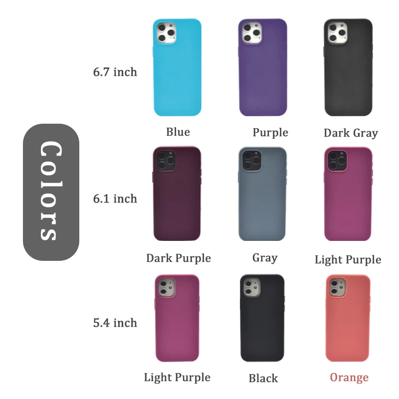 
Premium Silicone Protective Phone Case Eco Friendly Mobile Phone 2020 Case for Phone 12 