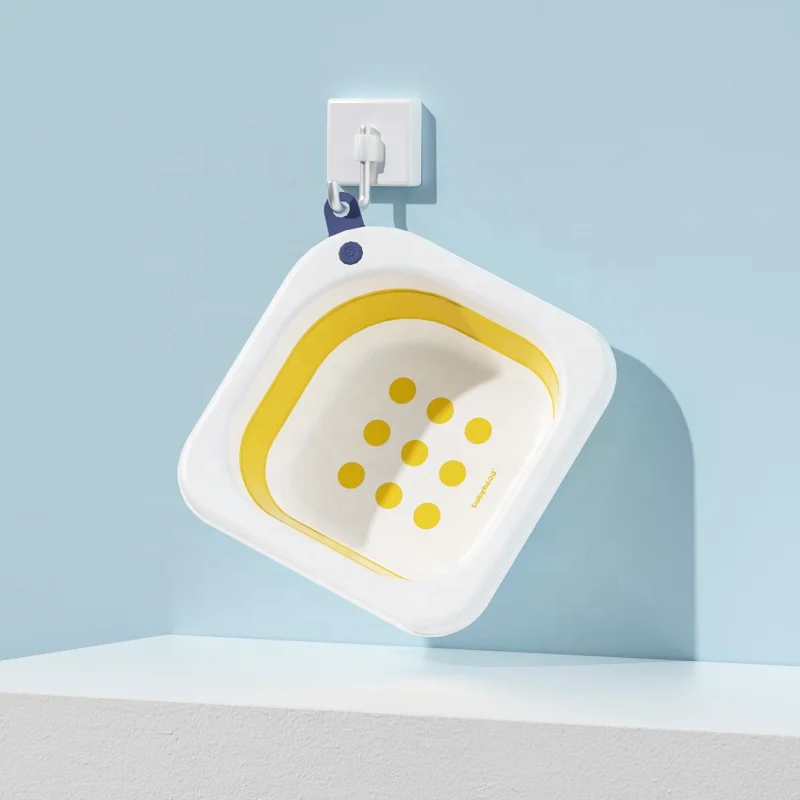 factory supply ready-made or custom-made small mini size Portable baby children plastic wash basin Collapsible washbowl