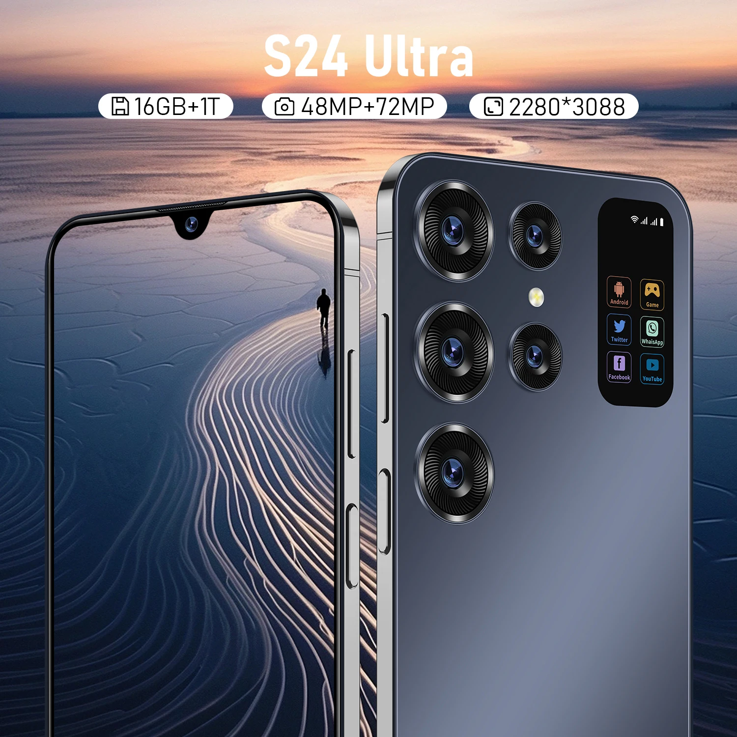 Multi-languages unlocked s24 ultra 5G hot sale Mobile phone with dual SIM cards