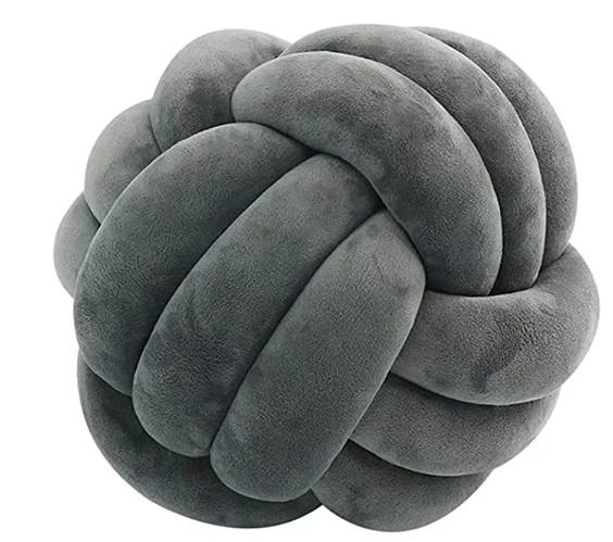Plush Modern Home Decoration Cuddle Ball Sofa Bed Round Knot Ball Cushion Household Throw Pillow