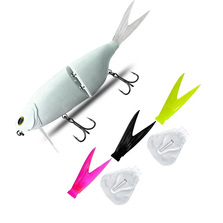 88g 200mm Floating Multi Jointed Trolling Lures Big Game Fishing Hard Swim Bait Soft Tail Fishing Lures