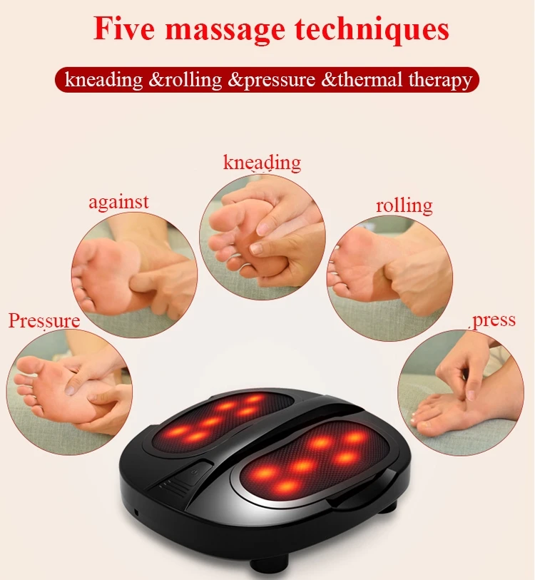 Electric heating kneading foot massager Foot Relax Warmer Mat Infrared Thermal Therapy pad