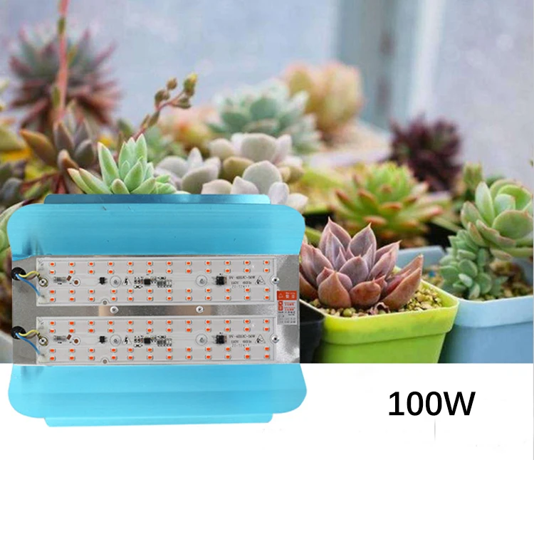 110V luces led para plantas 220V grow lights indoor plants Growth Seedling Reflector Led 100W full spectrum led grow light