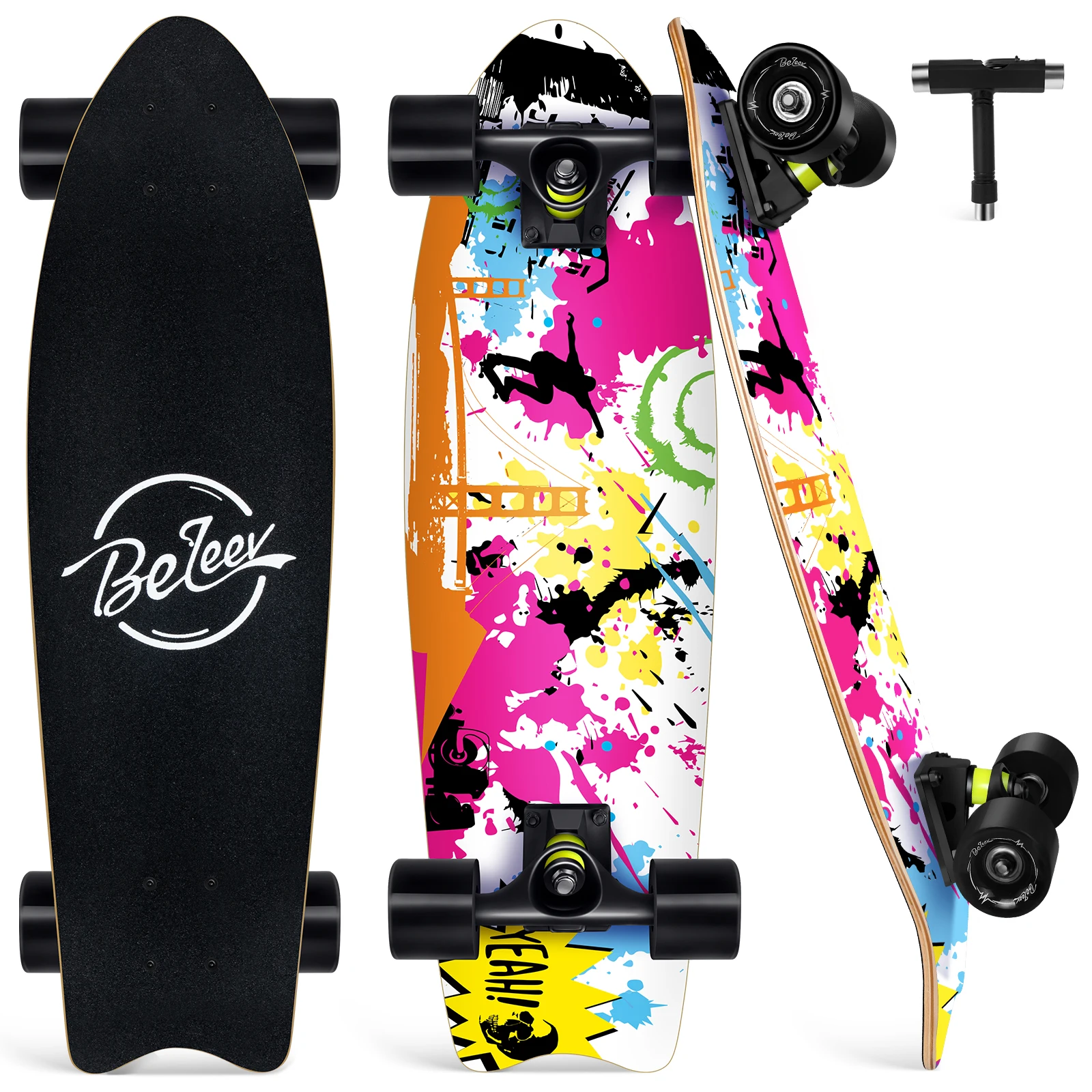 27 Inch Skate Board Manufacture Teen & Adults 7 Layer Shop For Skateboards