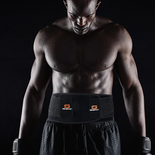 High Quality Custom Lower Spine Back Support Brace Belt Full Adjustable Breathable Polyester Nylon Training Back Pain Relief