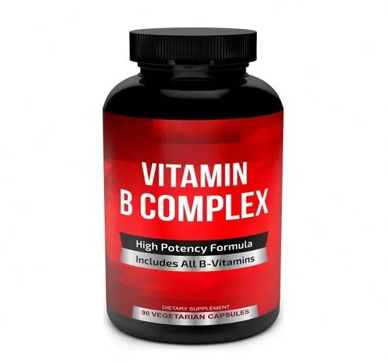 Hot Selling Private Label Vegan All B Vitamins Including B12 B1 B2 B3 B5 B6 B7 B9 Folic Acid Super B Complex Vitamins Capsule