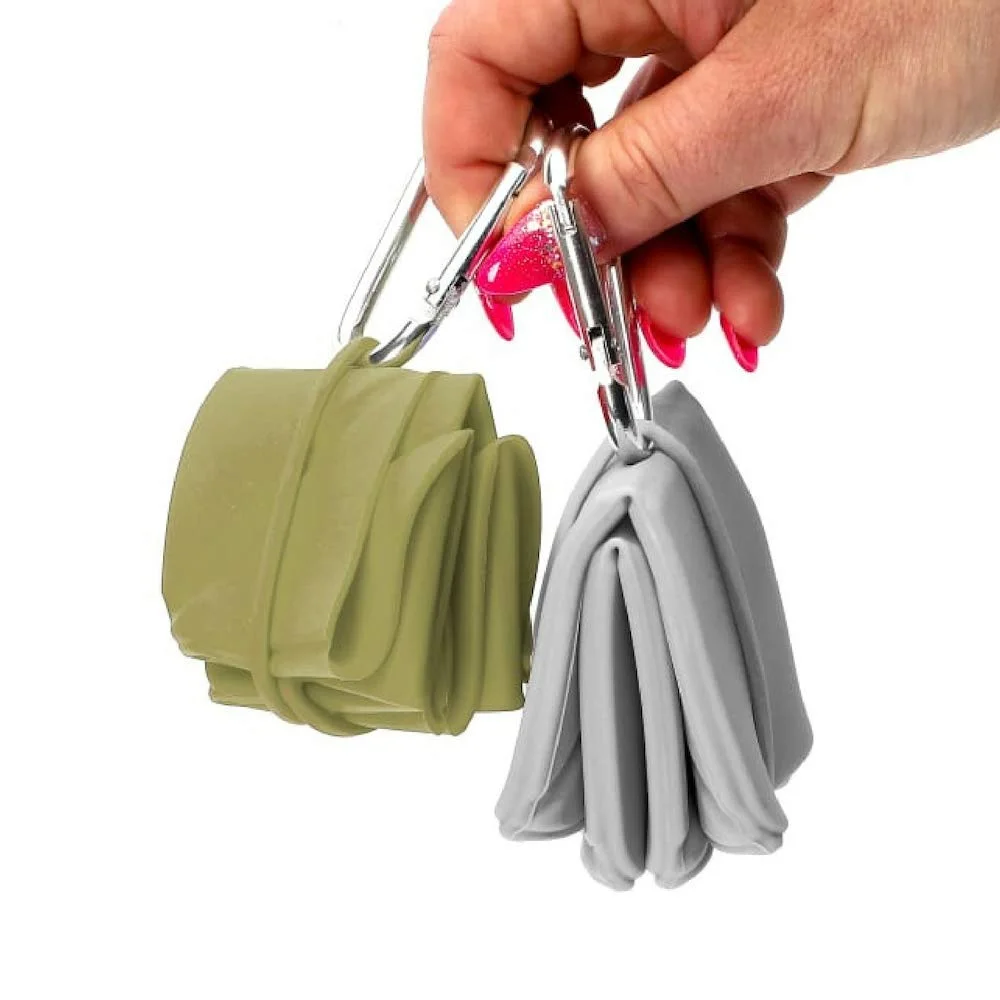 Space saving outdoor travel hang able dogs cats foldable bowl folding feeding food bowl pet portable bowl