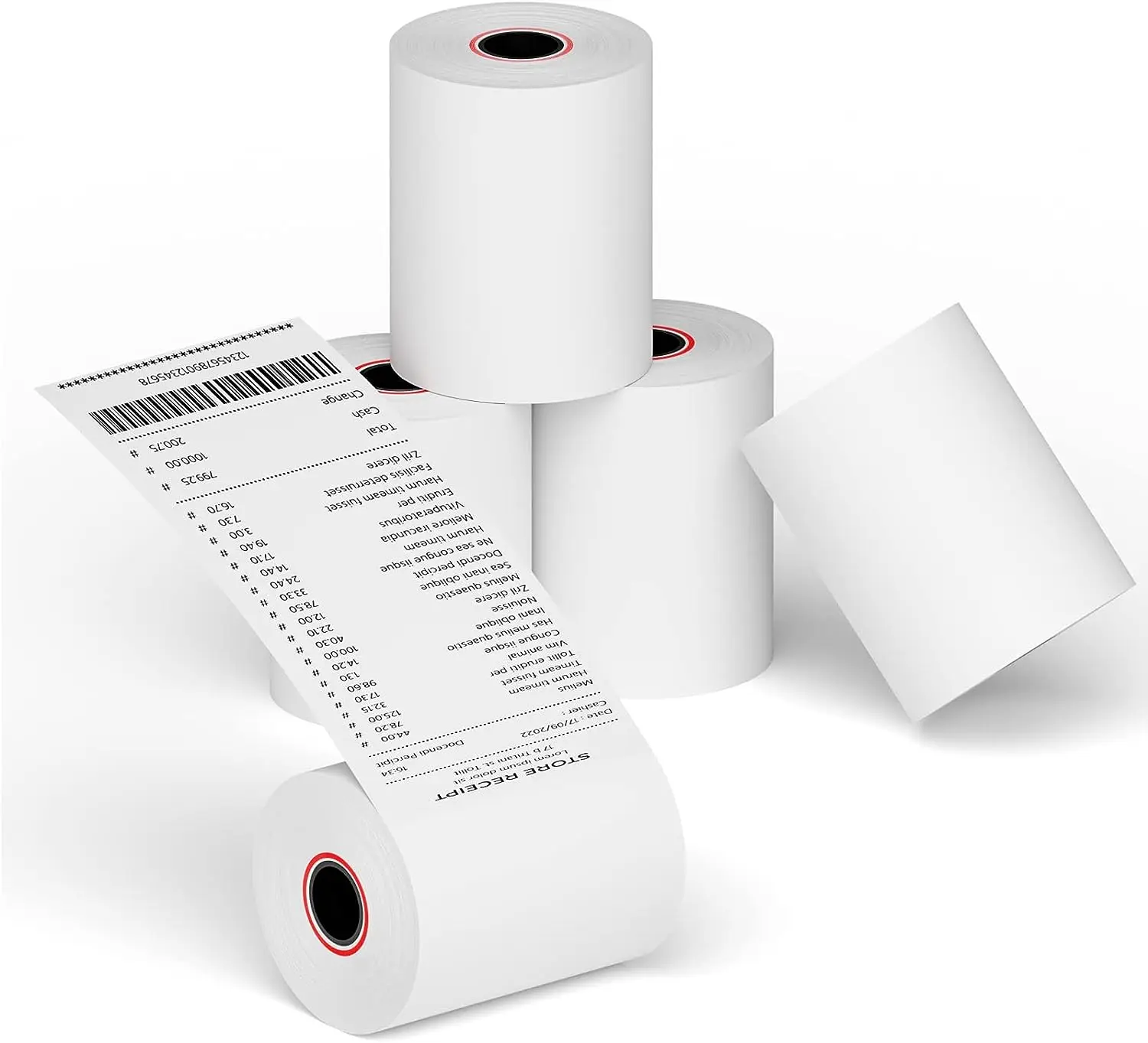 57*50mm 57*38mm 80*50mm Premium Quality Thermal Paper Roll Cash Register Paper Receipt Offset Printing Roll Cheap Price