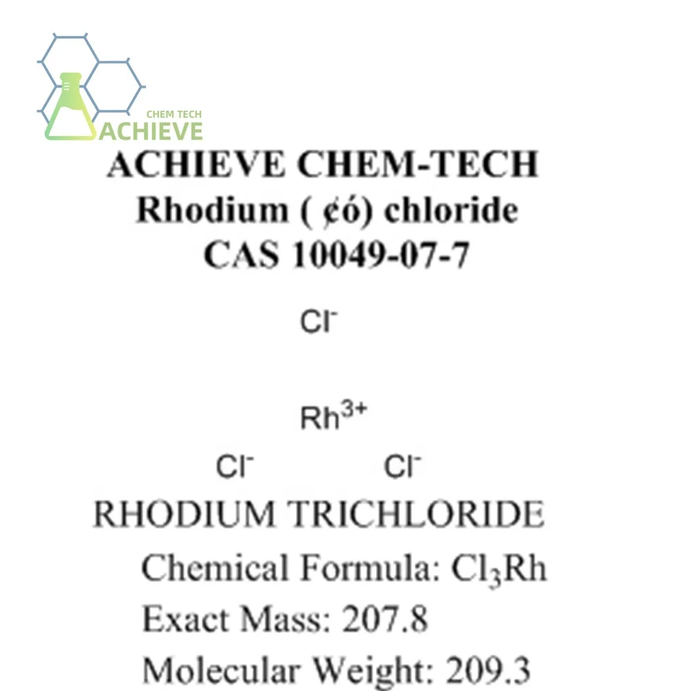 Excellent purity Catalysts & Chemical Auxiliary Agents CAS 10049-07-7 Rhodium chloride