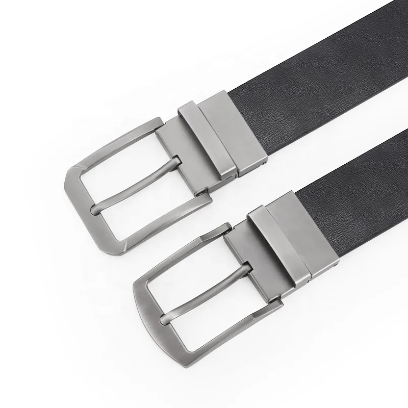 2024 New Design Man Belt Reversible Buckle Black Strap TPU Strap Needle Belt Male Belt for Jeans 120cm 130cm