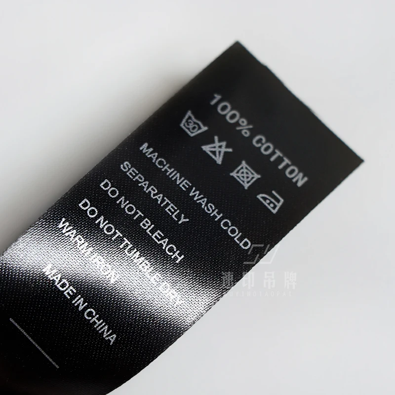 
Этикетка для стирки одежды на заказ, этикетка для стирки одежды из хлопка и шелка 
