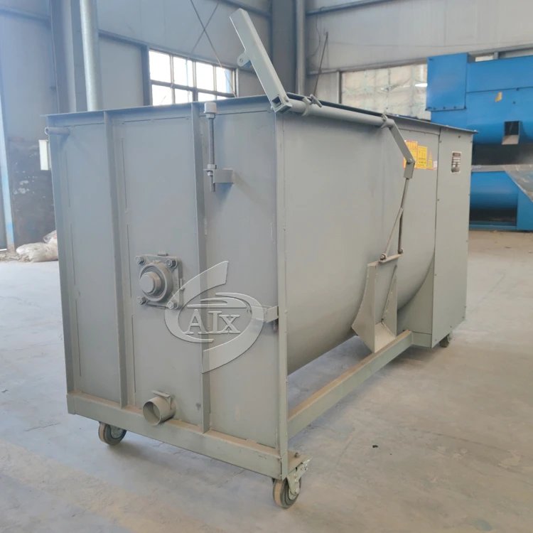 Commercial ribbon blender mushroom material mixer with water pipe
