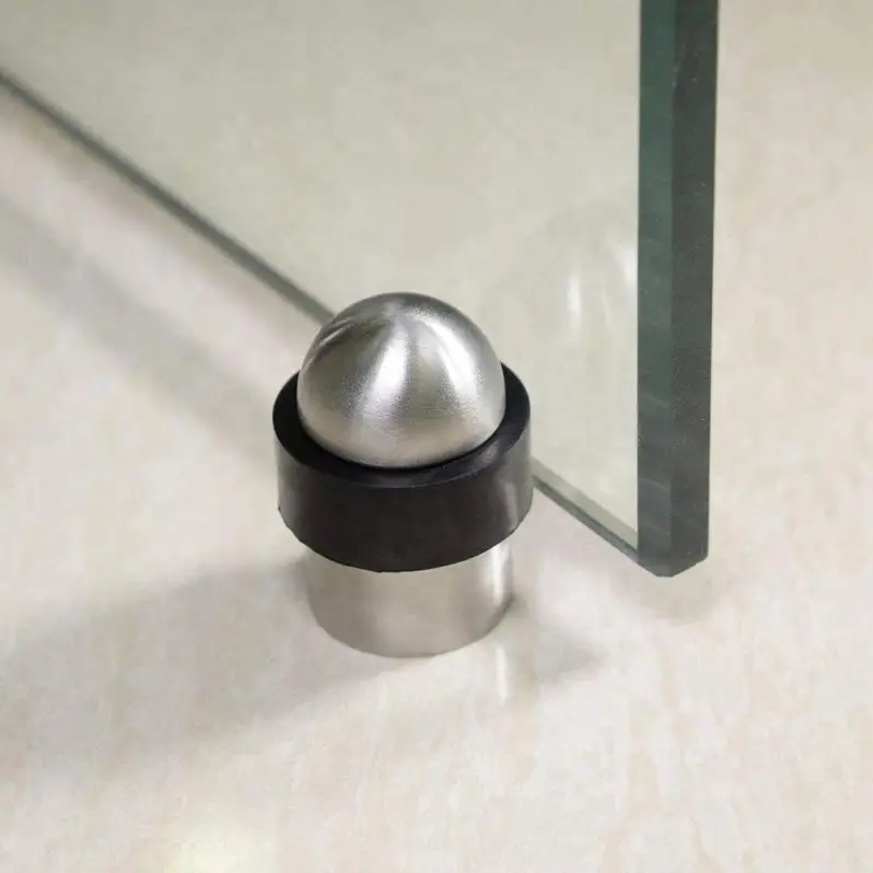 Gate floor vertical removable heavy duty weight round doorstop holder stainless steel stop door stopper