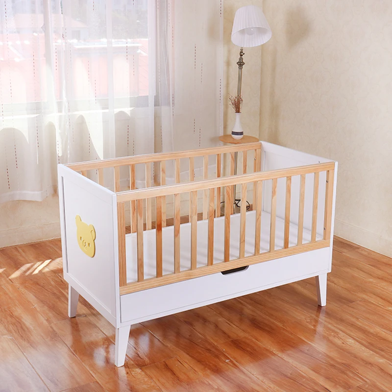 
Factory Multifunction Wooden Baby Sleeping Crib with Drawer 