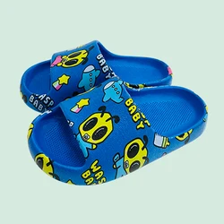 2021 Newest little baby boy best designer cartoon slides slippers for kids