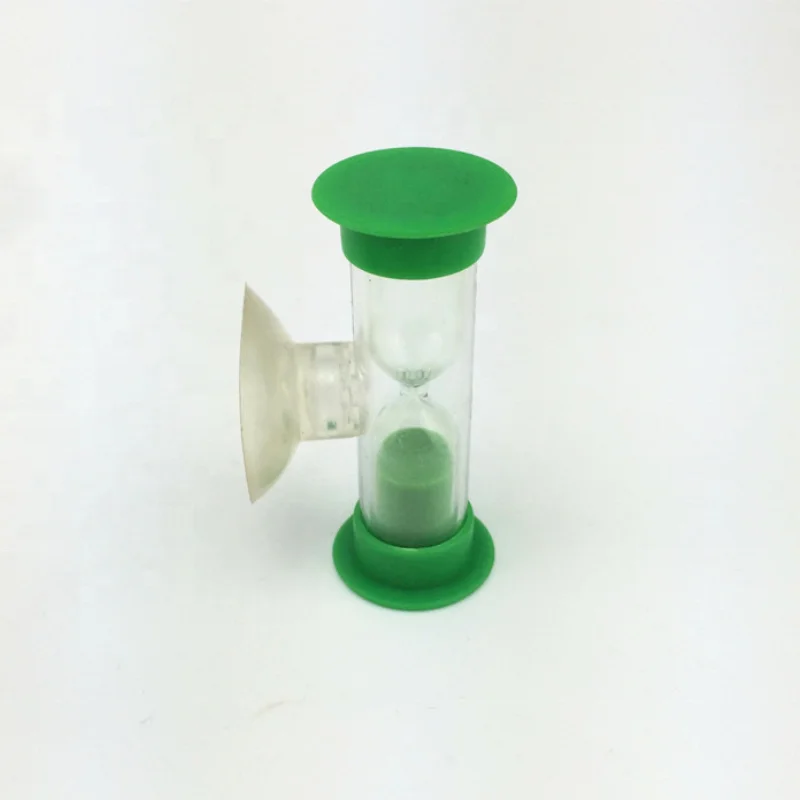 Five minute sand timer shower hourglass with suction cup