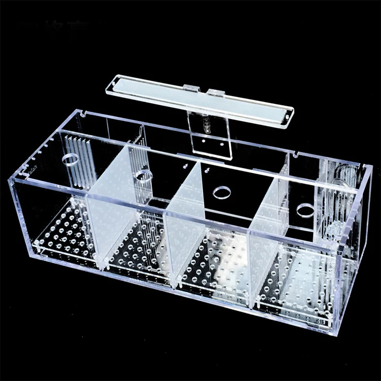 Relaxlines open aquarium rectangular four grid acrylic aquarium landscape small desktop fish tank