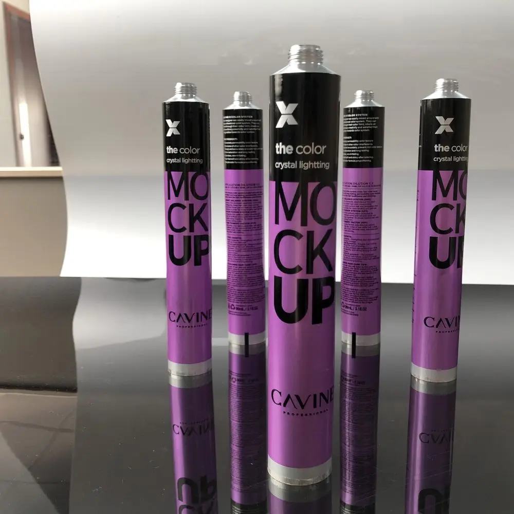 Environmentally friendly recyclable aluminum tube beauty cream tube for cosmetics
