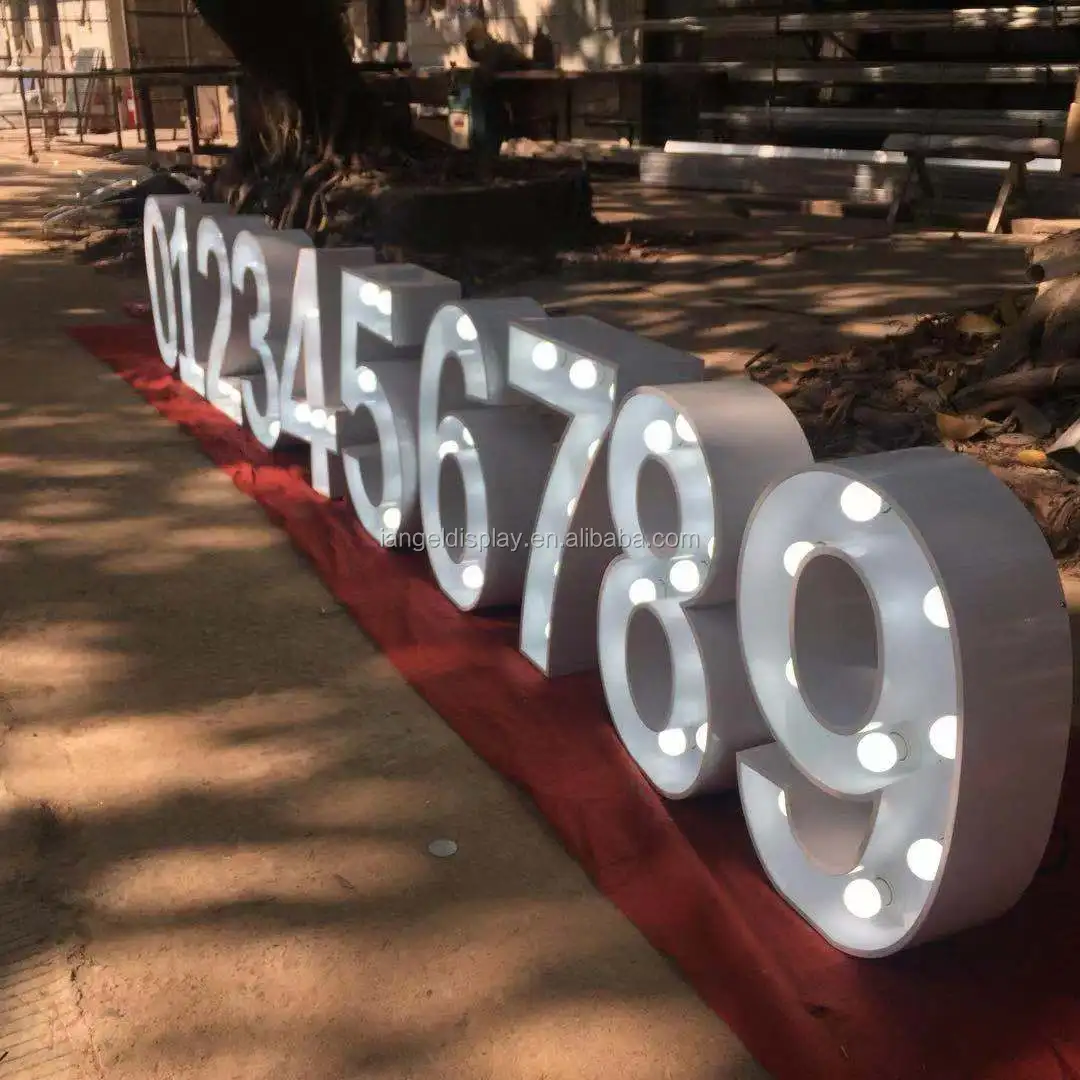 Iangel manufacturers custom LED luminous words large plastic acrylic 3D marking letters