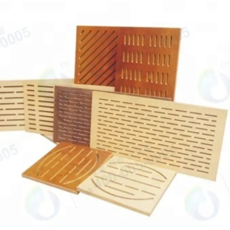 Wooden Slotted Acoustic Panel Sound Absorbing Mdf Board Curved Acoustic Ceiling Panel For Meeting Room