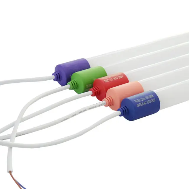 T8 rgb led tube 4ft PF05 led fluorescent tubes Red Green Blue Pink Orange colorful led rgb tube light IP65 waterproof lamp
