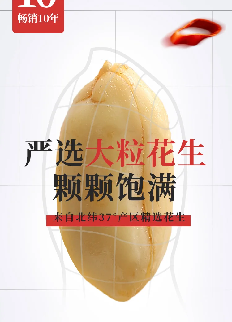 Huang Fei Red Spicy Peanut Rice Leisure Snack Nuts 210g Bag Crispy Wine Dish Huang Feihong stockpiled