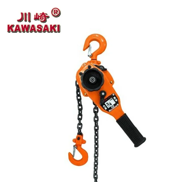 KAWASAKI lever hoist VL  0.75t 1.5t 1.5m to 12 m safety and reliable hand chain block KAWASAKI lever block for lifting