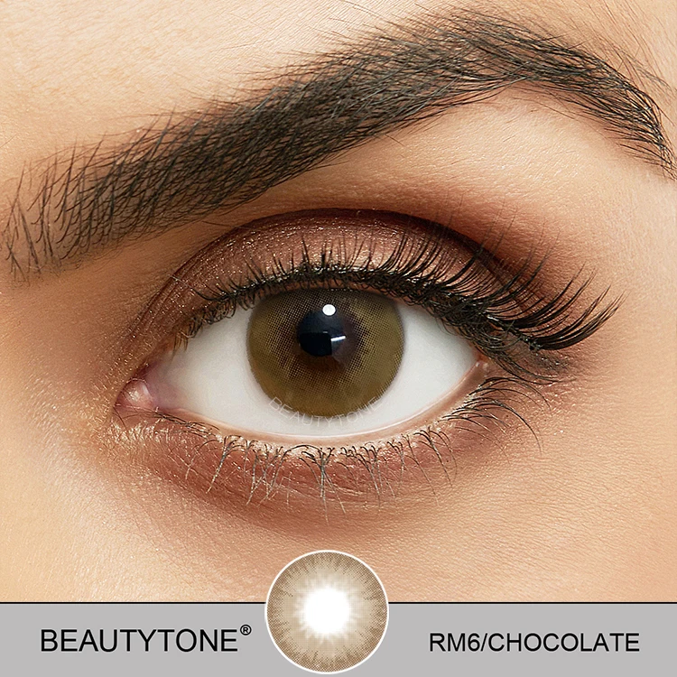 Romance chocolate Natural colored contact lenses for eyes cosmetic color contact lens