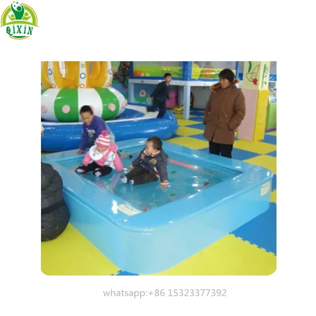 2016 Cool summer water bed for indoor room uesd kids jumping water bed play indoor soft playground QX-103C