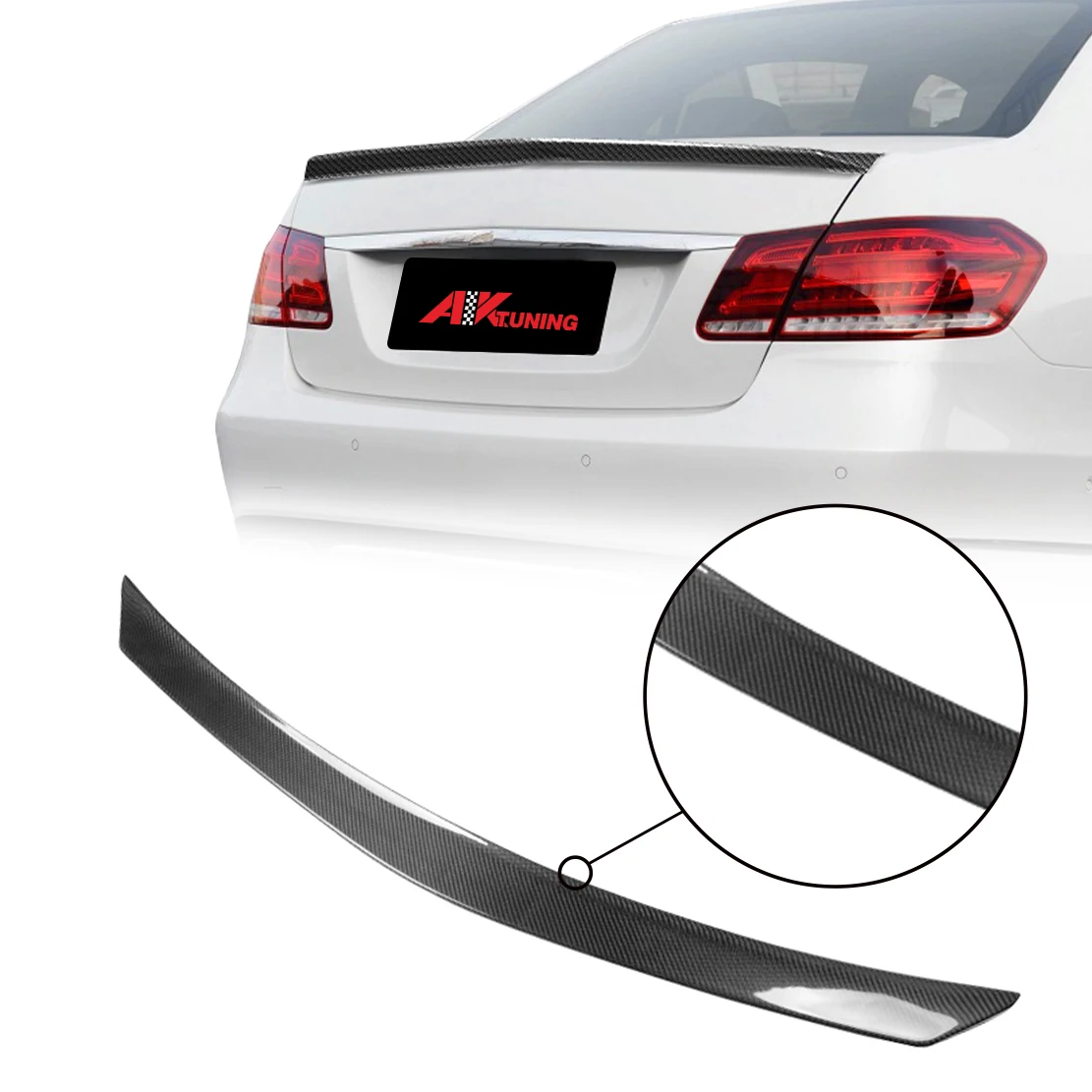 FOR 2010 2011 2012 2013 2016 mercedes benz e class w212 car accessories body kit  rear trunk spoiler diffuser bodykit
