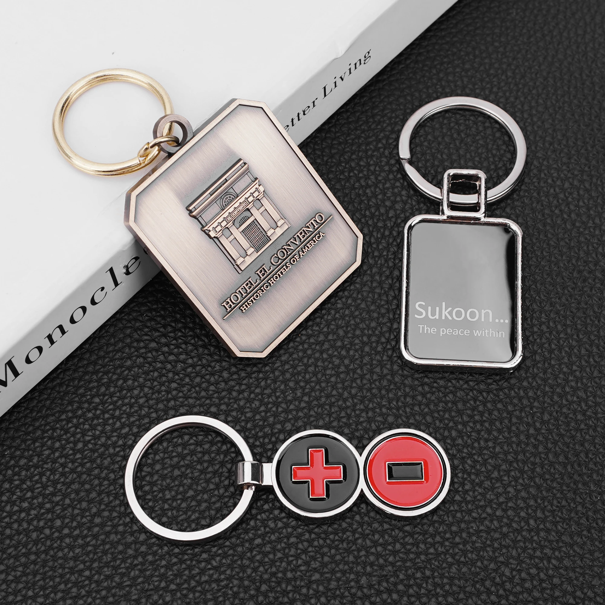 Creative Gift Personalized Custom Engraving Brand Logo Metal Keychain Metal Digital Keychain Chain Zinc Alloy Keychain