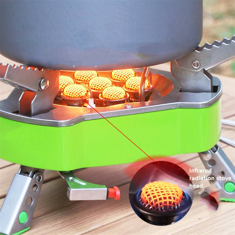 Seven Star Fire Furnace Press Type Electronic Ignition Preheating Tube Gas Tank Inversion High And Low Altitude