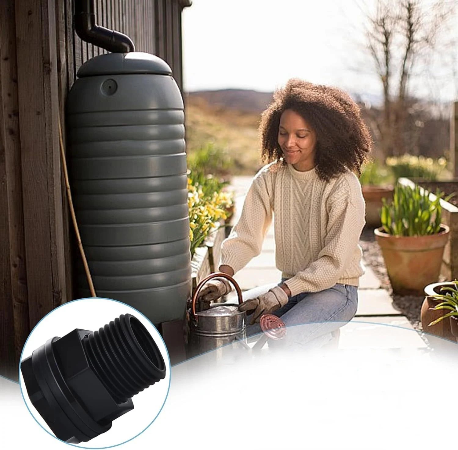 10 Pcs Garden Hose Threaded 3/4 Inch Male GHT x 1/2 Inch Female NPT bulkhead drain fitting small Bulkhead  fuel Fitting