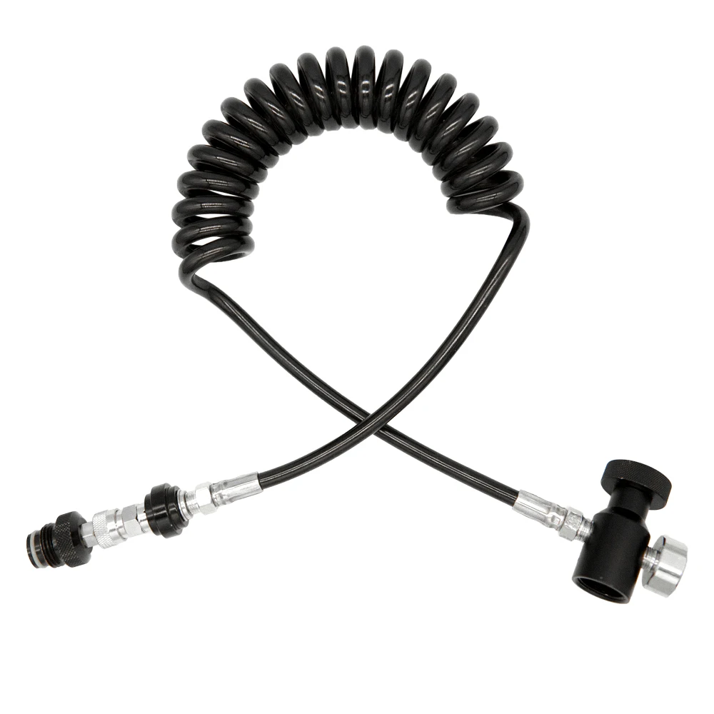 Remote Hose Aluminium CO2 Compressure Air Compatible Remot Line Hose with 3000psi Pressure Gauge Without Valve