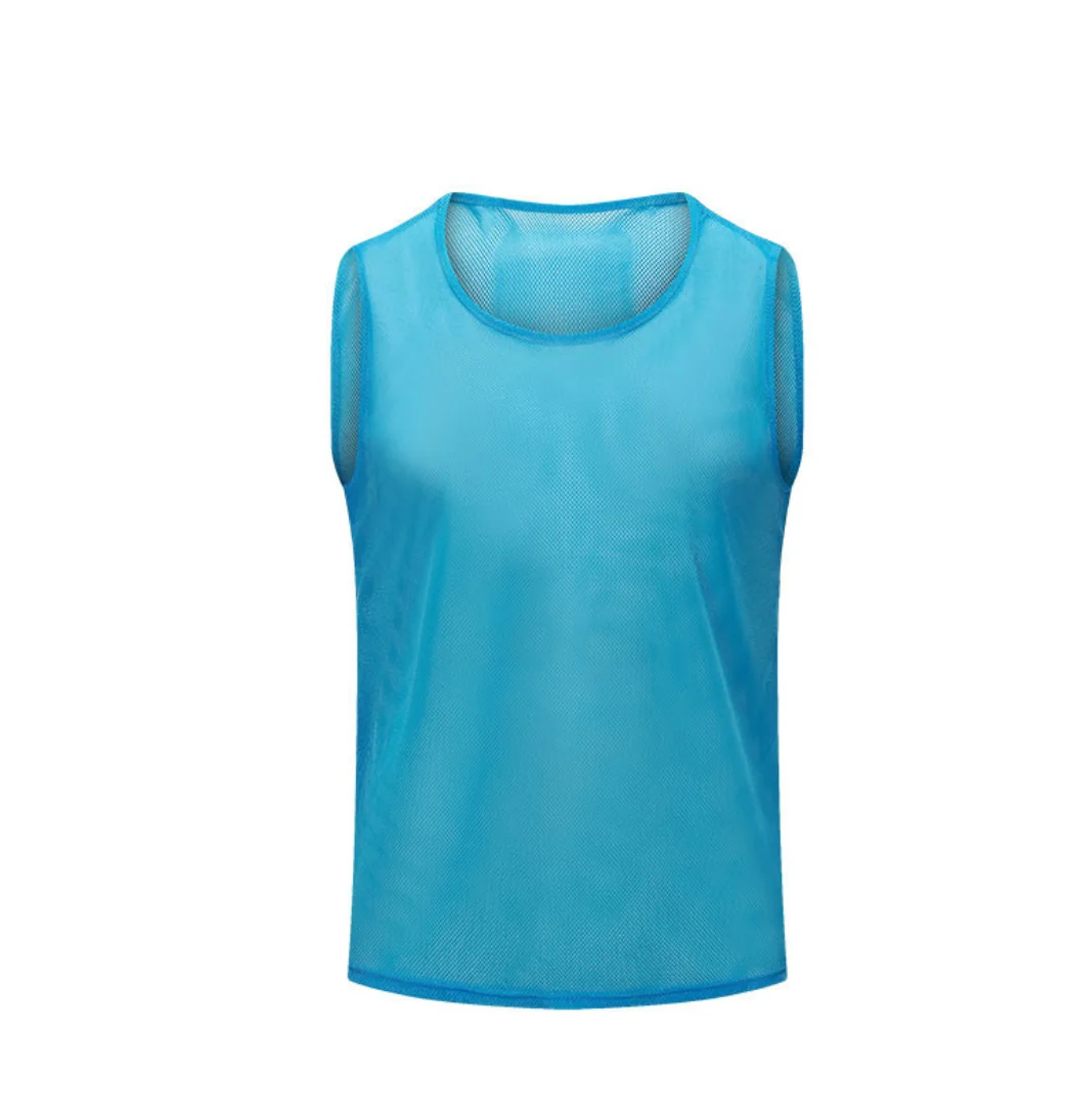 Popular Custom Hot selling Mesh Sleeveless Soccer Pinnies heat press Training Bibs Vests
