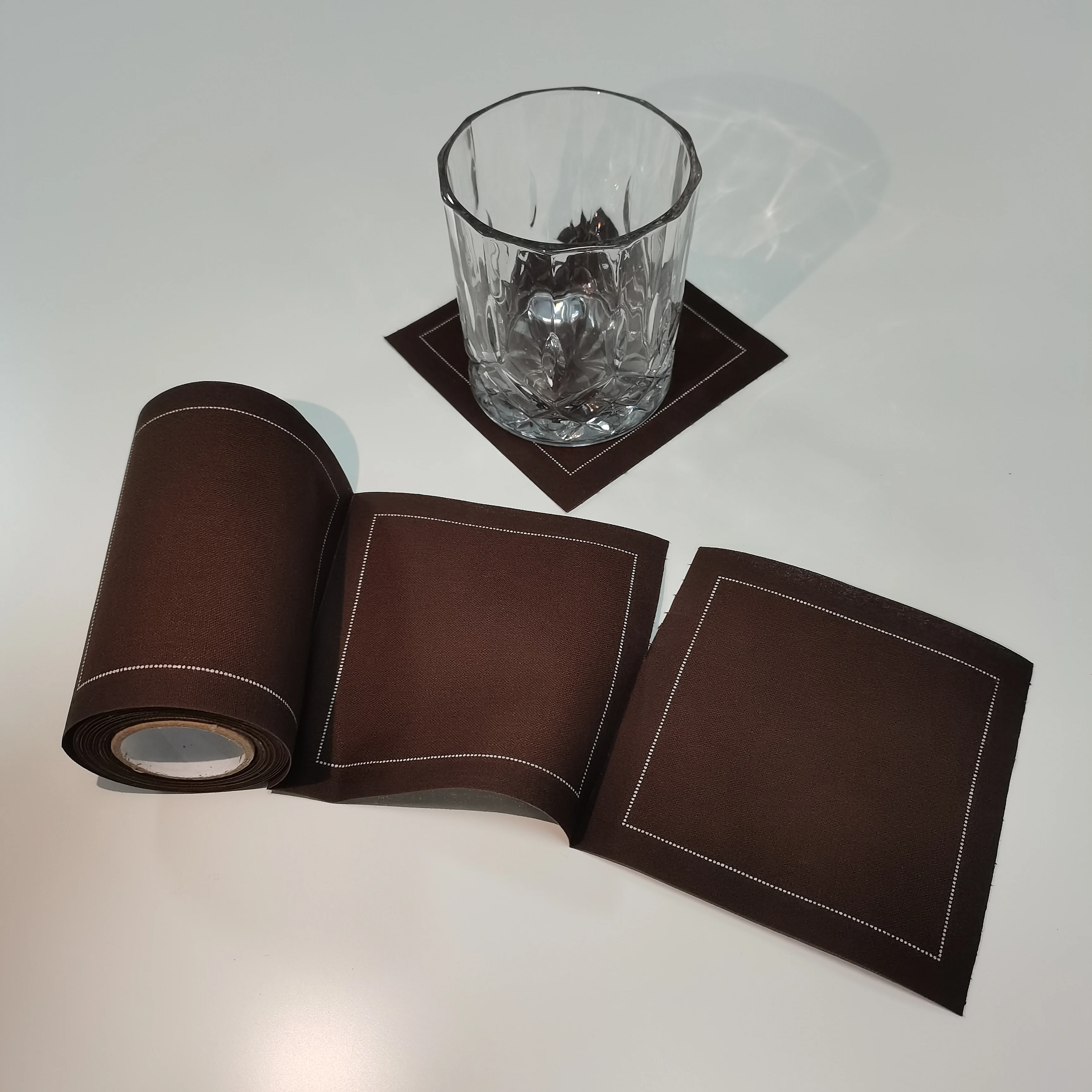 New fashion Printed Tear Off Cotton Beverage Napkin Fine Dining Table Coaster