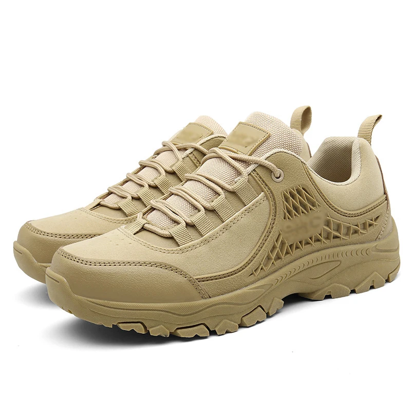 Men Tactical Boots Cheap Desert Men Hiking Shoes Non-slip Wear proof Breathable Outdoor Camping Climbing Working Boots