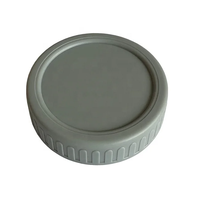 Plastic Screw Cap 70mm 86mm Colored Plastic Mason Jar Lids Fits Wide Mouth with Silicone Rings