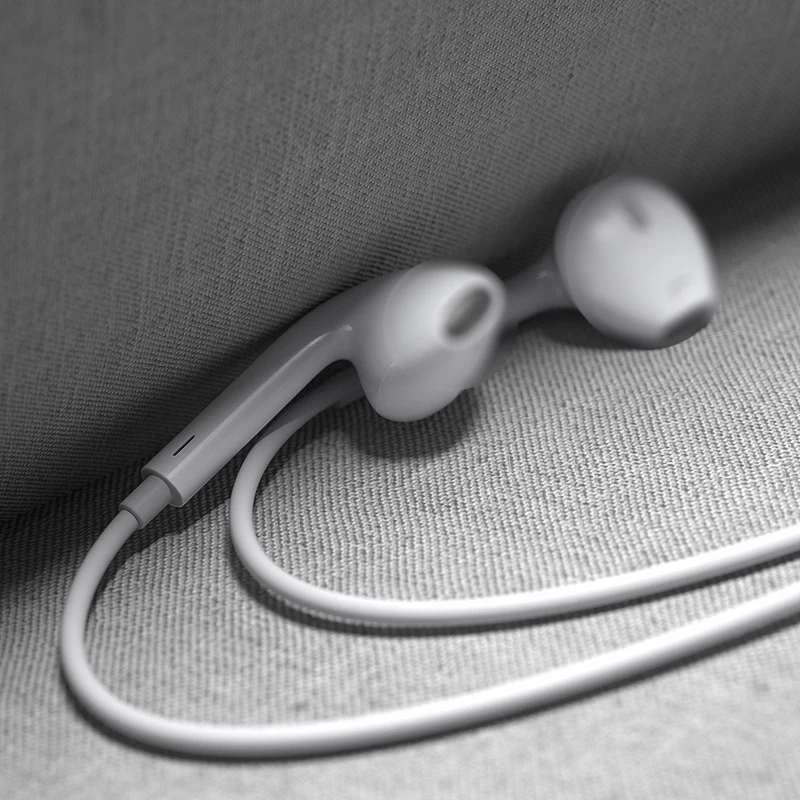  Наушники-вкладыши с выдвижным окном для Apple Earpods гарнитура подсветкой 1 2 м микрофоном проводные наушники iPhone 7 8 X 11