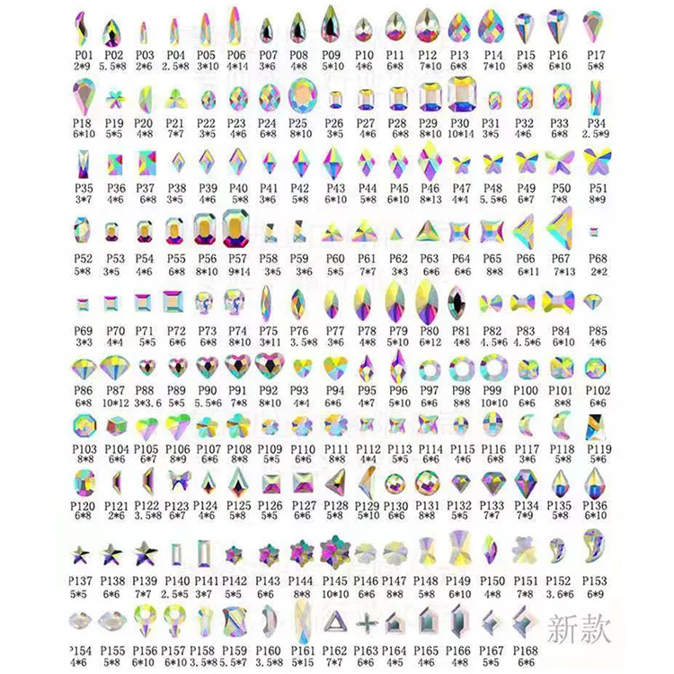 New product ab glass rhinestones flat back non hotfix rhinestone for crocs self adhesive