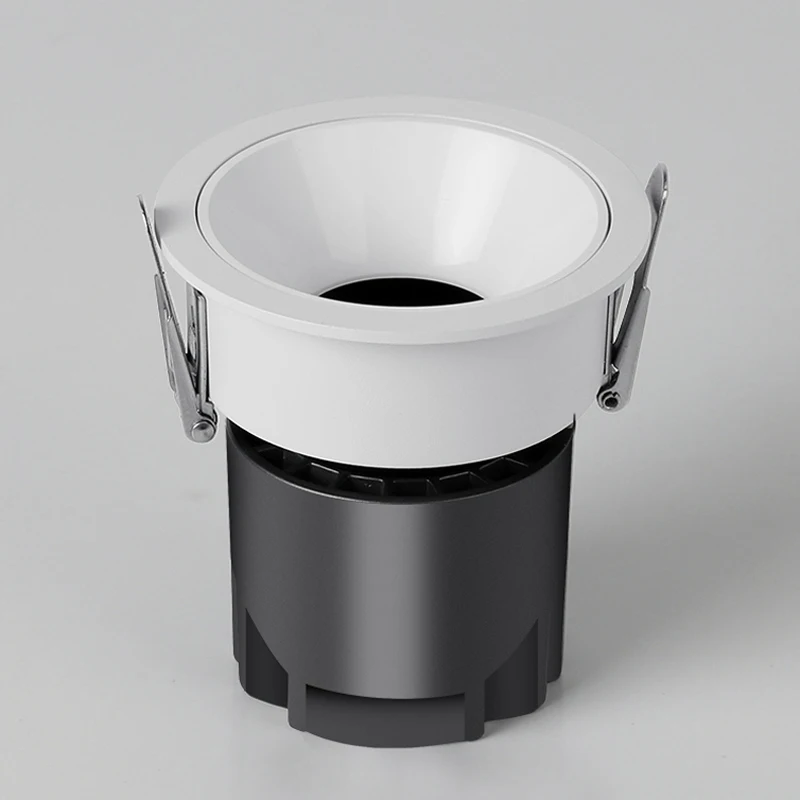 Tuya zigbee wifi bluetooth down light spotlight anti glare ceiling led light dimmable 0-10v Dali smart adjustable 24v downlight