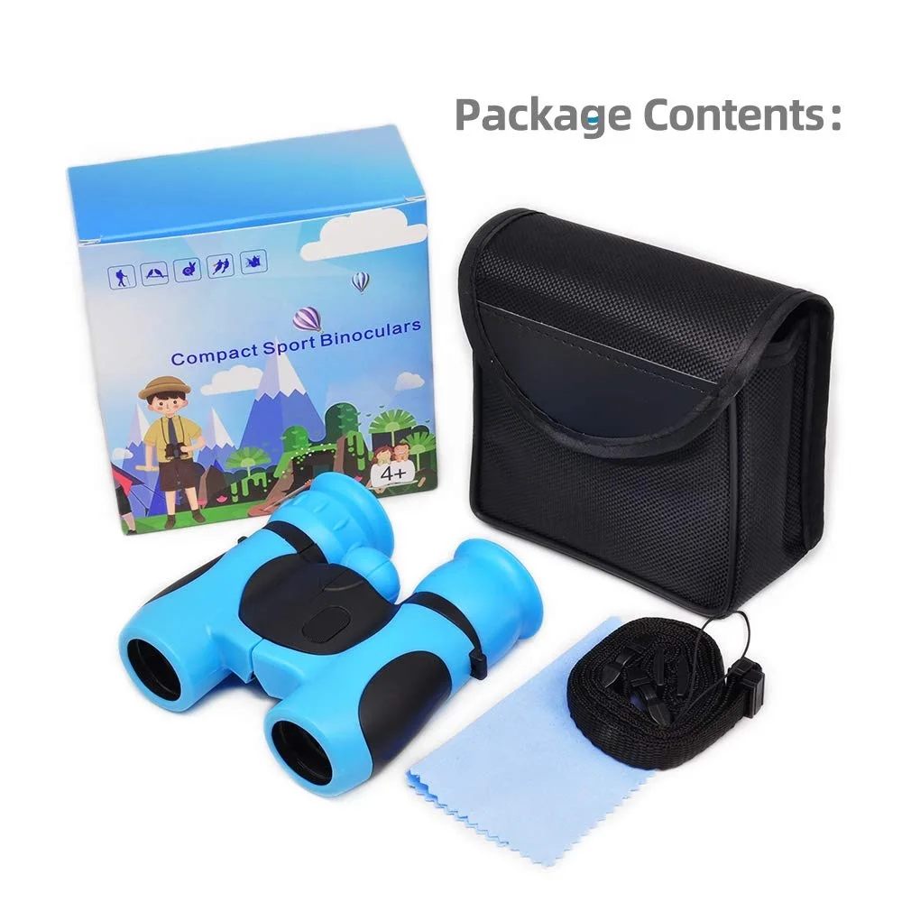 Компактный бинокль высокого разрешения, подарок на день рождения для детей 3, 4, 5, 6 От 7 до 12 лет, для мальчиков и девочек
