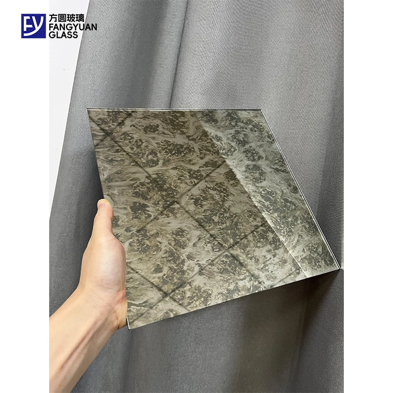 Simple Customization Wall Tile Decorative Glass Vintage Mirror Sheets Antique Mirror Glass