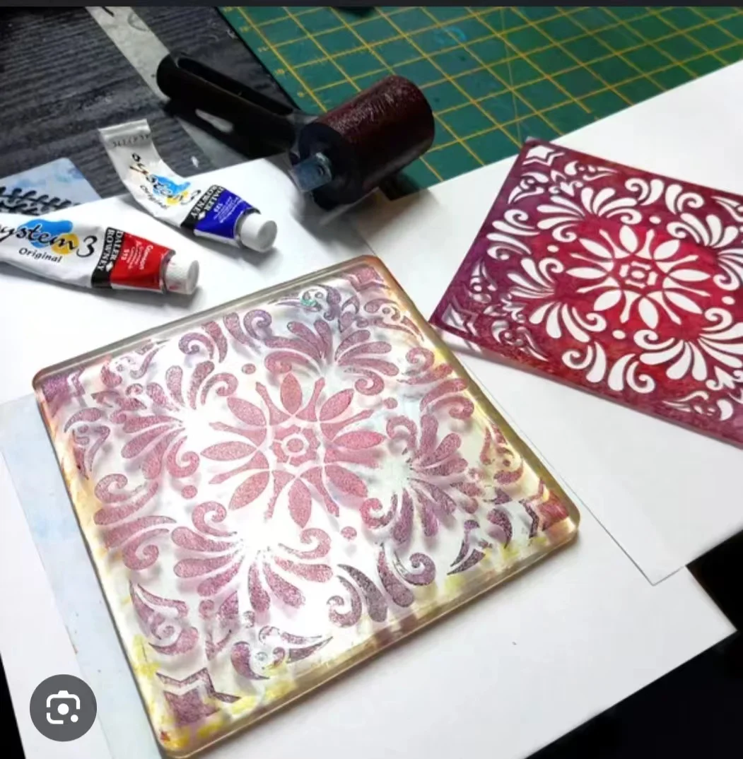 Customized Size Gel Plates Printmaking on Paper Monoprinting Resin Clear Gelli Plate For Art Craft Gel Printing Plate Tools