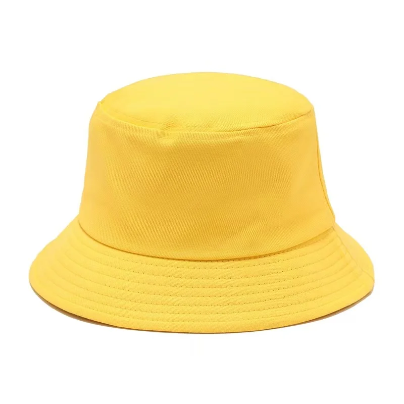 2021 New fashion plain pattern custom competitive pirce adult sun travel leisure cotton bucket hats