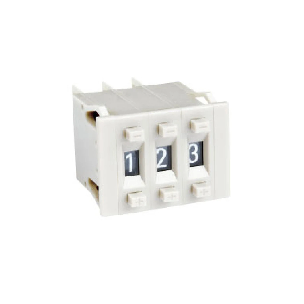 Digital coded switch Time relay with digital keys White DIP coded switch