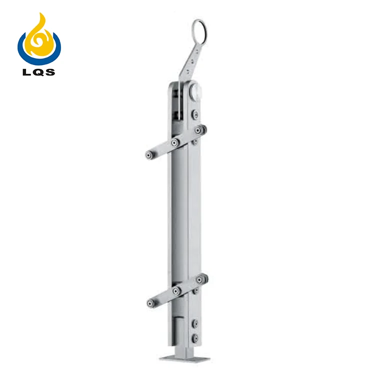 High Quality Balustrade Railing Parts Indoor Stair Railings Stainless Handrail Post For Glass Balcony Railing