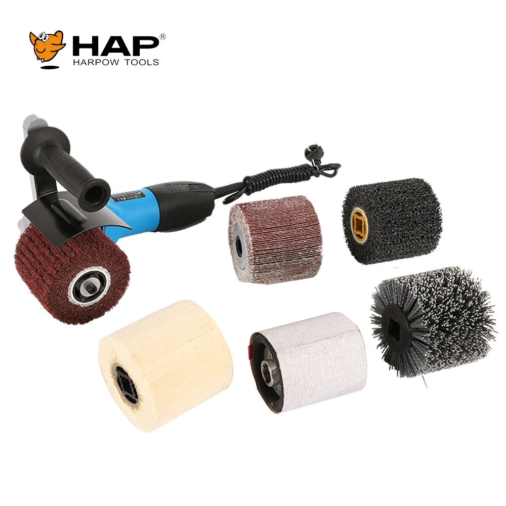 Adjustable Speed Handheld Polishing Machine 700-300RPM Drum Burnishing Machine Belt Pipe Polisher