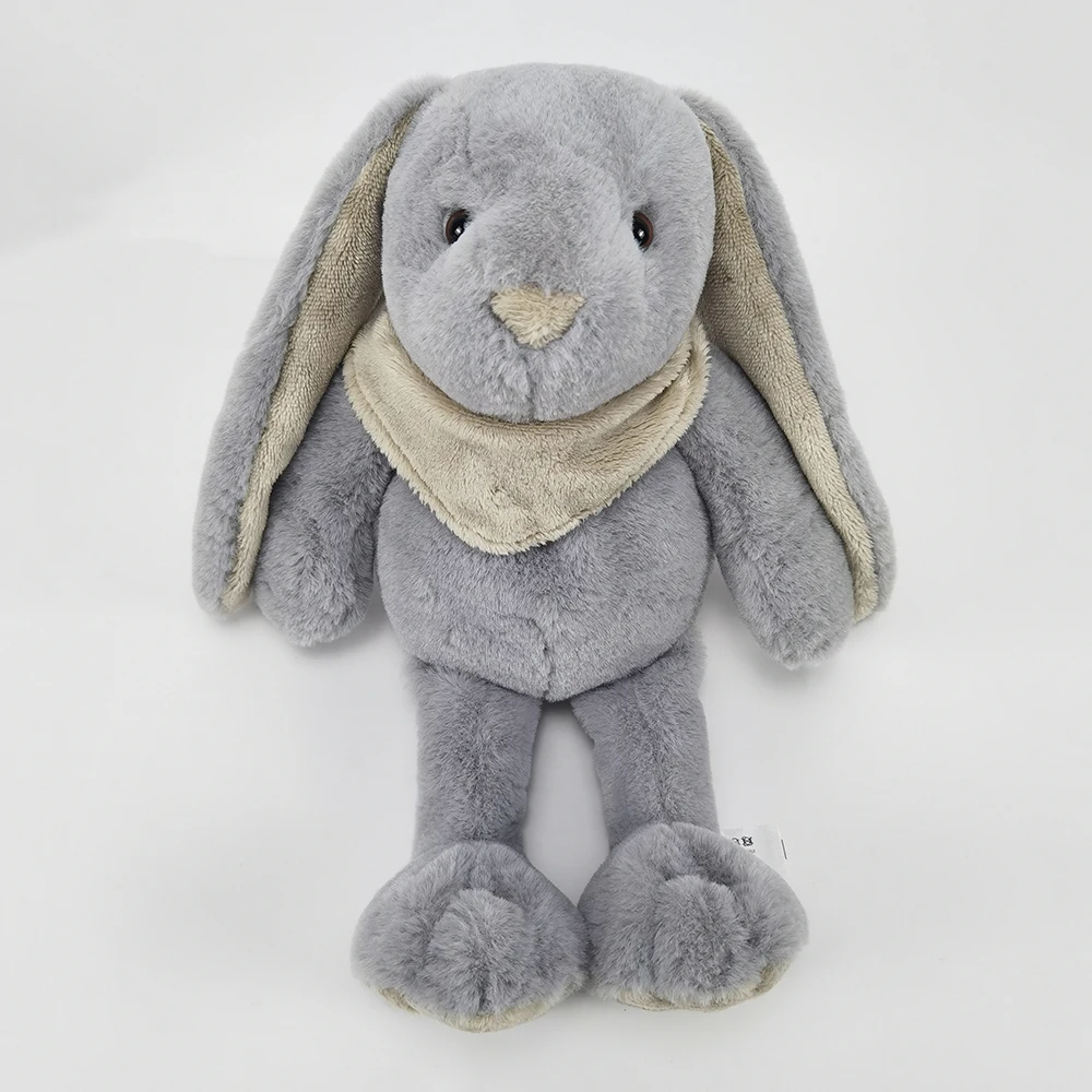 Wholesale manufacture  high quality soft plush bunny shape  stuffed plush toy OEM customized logo